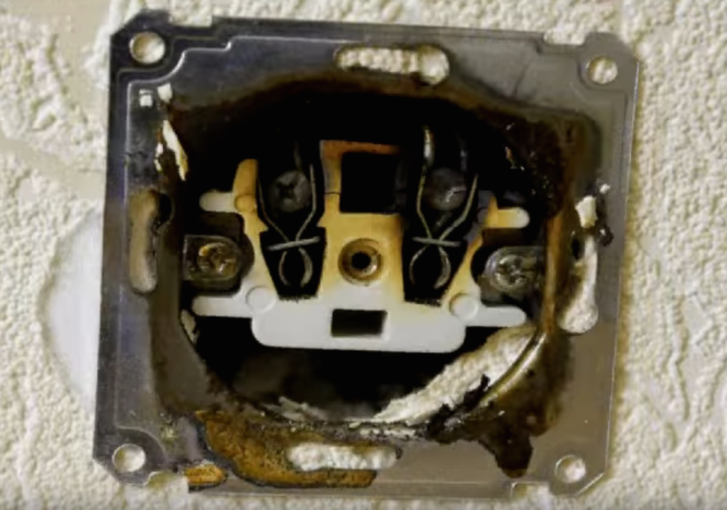 burnt out socket