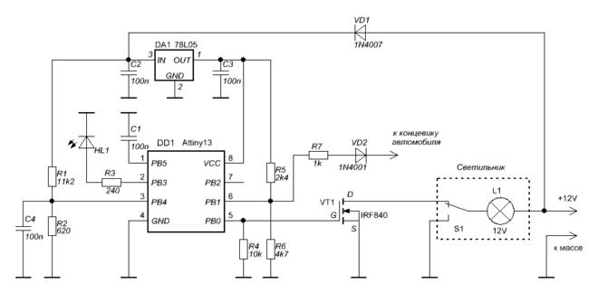 dimmer circuit sa microcontroller