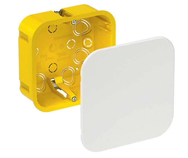 flush-mounted junction box