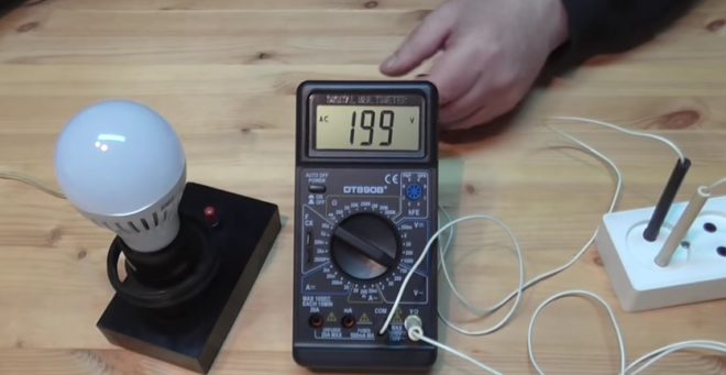 lampvermogen meten met een multimeter