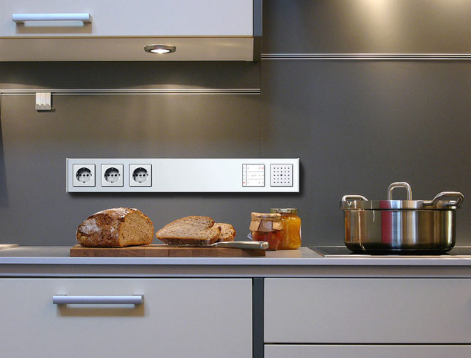 Kitchen sockets in the interior