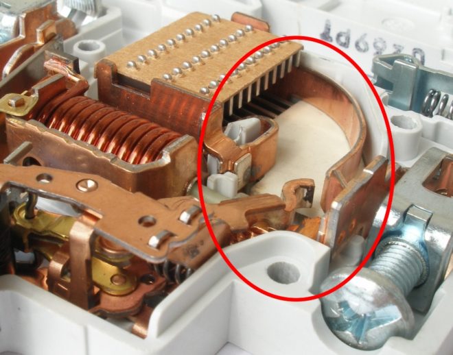 Thermal release of the circuit breaker