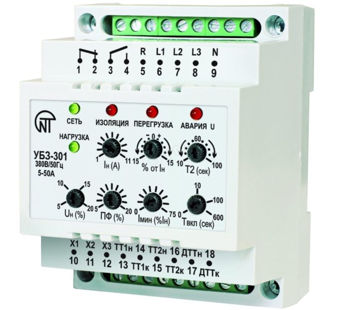 Asynchronous motor protection circuit breaker