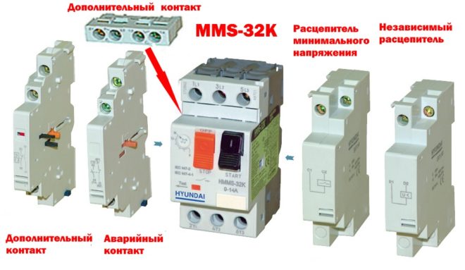 Modular motor circuit breaker