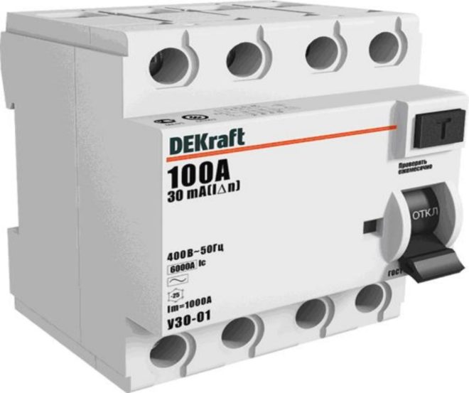 RCD произведени от DEKraft