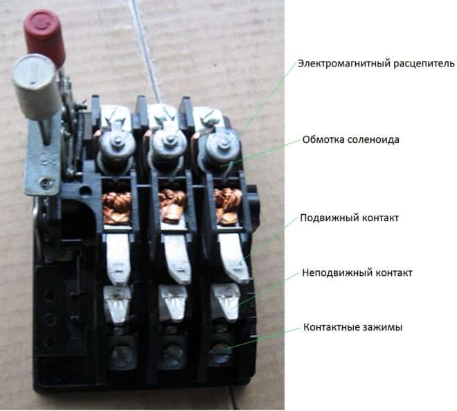 Ang circuit breaker na nagpoprotekta sa bawat yugto